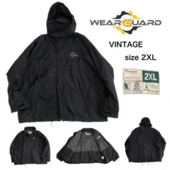 WearGuard 90s ナイロンジャケット　ビンテージ　ブラック フード付き