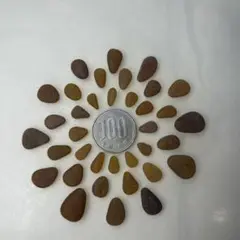 シーグラス ブラウン　しずく美品