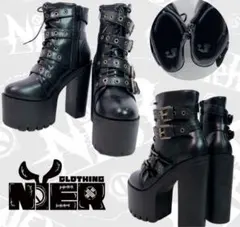NieR 4BELT ハイヒール15cm厚底ブーツ (24cm)