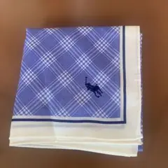 RALPH LAUREN ハンカチ チェック柄 パープル