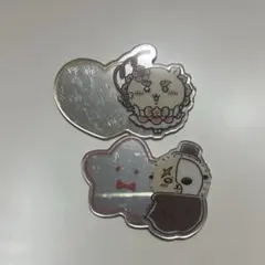 まじかるちいかわ⭐︎トレーディングミラーステッカー　シーサー・ラッコ