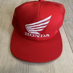 【希少】 Honda ホンダ キャップ 赤 帽子　レーシングのサムネイル