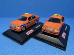 REAL-X 1/72 トヨタ クラウン タクシー 2台セットのサムネイル