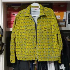 supreme flocked デニムジャケット マスタード sのサムネイル