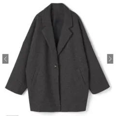 GRL ルーズテーラードコートze585 チャコール