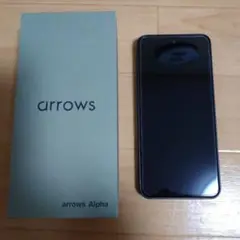 arrows Alpha 本体 ブラック ほぼ新品　おまけ付き