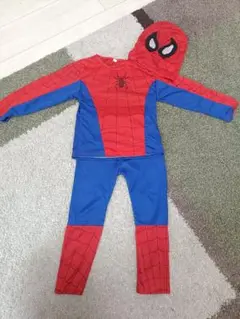 スパイダーマン コスチューム 　フェイスカバーはおまけ