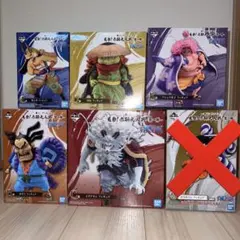 一番くじ ワンピース 見参！赤鞘九人男～第一弾～　 フィギュア　5点