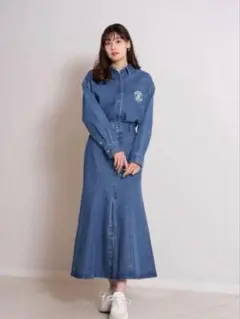 【即日発送】herlipto Mermaid Slit DenimSkirt Mのサムネイル
