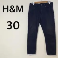 エイチアンドエム スリムフィットストレッチパンツ 【M】ネイビー