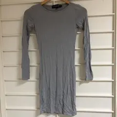 TOPSHOP PETITE グレー 長袖ワンピース サイズ32のサムネイル