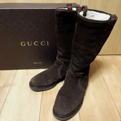 早い者勝ち　GUCCI ムートンブーツ　23.5cm