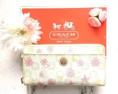 【人気商品✨】COACH(コーチ) 長財布 スプリング  ジップ (中古)