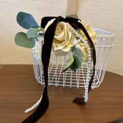 ウエディング　プチギフトのカゴ用　造花