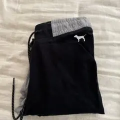 PINK メッシュパネル レギンス ブラック/グレー