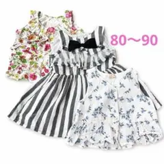 petit main ワンピース 3点セット 80女の子 夏服 90 チュニックのサムネイル