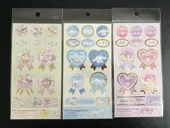 サンリオ ギフトラッピングステッカー 3パックセット