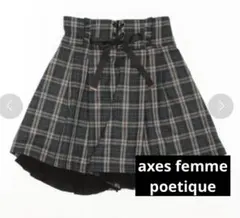 axes femme POETIQUE チェック柄ミニスカート