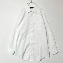 チェスターバリー 白 ドレスシャツ 長袖 綿100％ 日本製 ストライプ　Y