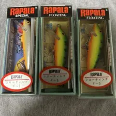 Rapala SPECIAL CD-3 & FLOATING F-5 3個セット