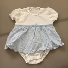 ロンパース・カバーオール 80サイズ 白・水色