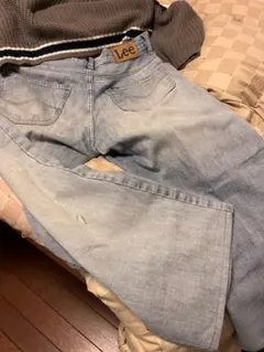 Lee 101プロジェクト アンクルカットジーンズメンズ デニムパンツ 青耳 