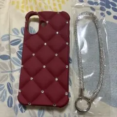 iPhone16 iPhone ケース　キルティング　ワインレッド　SHEIN