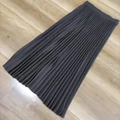 杢ブラウン プリーツスカート