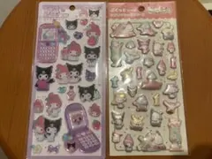 平成はっぴーフォン　マイメロ　クロミ　ぷくっとシール　サンリオキャラクターズ