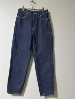 UNIQLO JEANS ダークブルー テーパードジーンズ