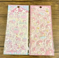 マイメロディ　ぷっくりシール2シートセット