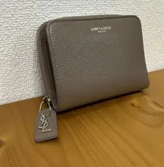 SAINT LAURENT 二つ折り財布 トープ