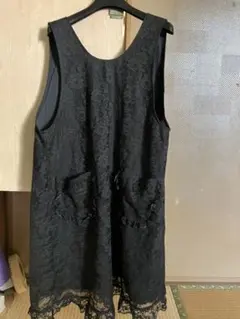 レースエプロン　黒