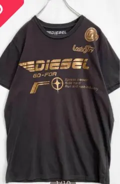 DIESEL GO FOR グラフィックプリント Tシャツ　ダークグレー