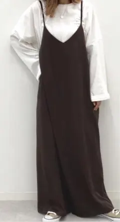 サロペット　ブラウン