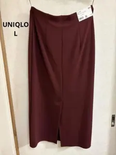 ユニクロ ストレッチダブルフェイスナロースカート