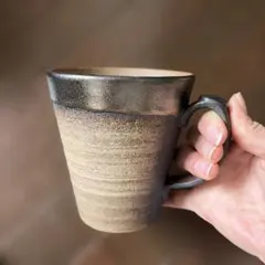 【新品未使用】陶器マグカップ