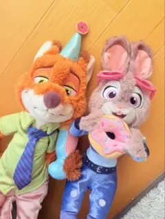 【新品】ズートピア10周年　ニック　ジュディ　ぬいぐるみ