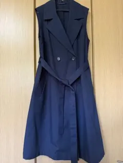 GU ロングベスト ロングジレ ネイビー　Sサイズ