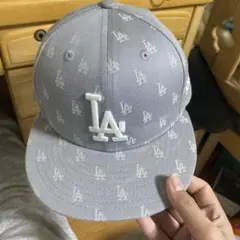 NEW ERA 59FIFTY LAキャップ 7 1/4 グレー