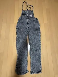 グレー デニムオーバーオール ストレートレッグのサムネイル