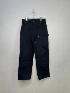 USA製 Carhartt ダブルニー ペインターパンツ 黒 32×30