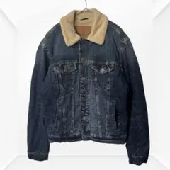 2440☆ AMERICAN EAGLE デニムボアジャケット　S アウターのサムネイル
