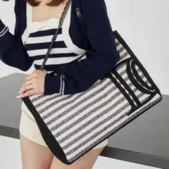 Darich ノベルティ 渋谷店1周年記念 DDロゴツイードトートバッグ