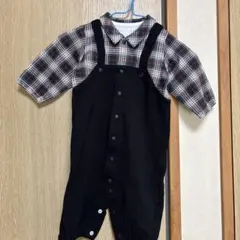 チェック柄ロンパース（~95cm）