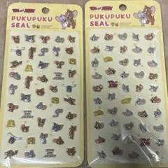 トムジェリぷくぷくシール2セット