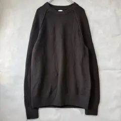 ギャップ XS ニット セーター 長袖 コットン クルーネック ラグラン 無地