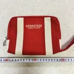 KERASTASE ケラスターゼ オリジナルポーチ ストライプポーチ レッドのサムネイル