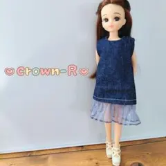 22cmドール ハンドメイド ワンピース No.7