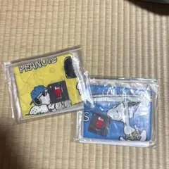 【新品未使用】スヌーピー　クールタオル　ブルー＆イエロー　スヌーピーライン　2枚